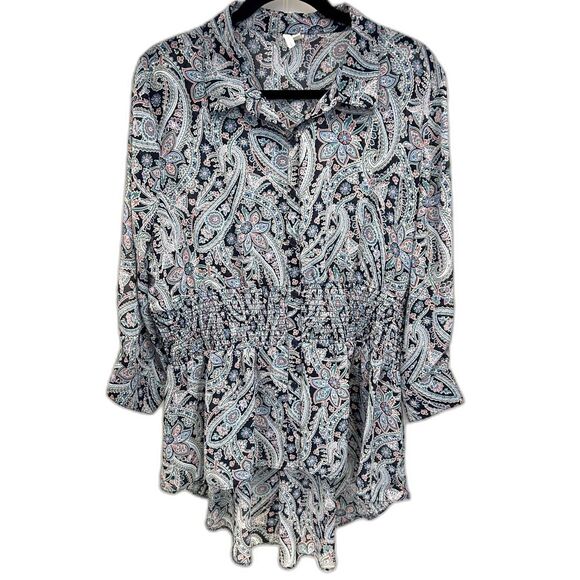 Cato Tops - Cato Paisley Tunic - Size XL